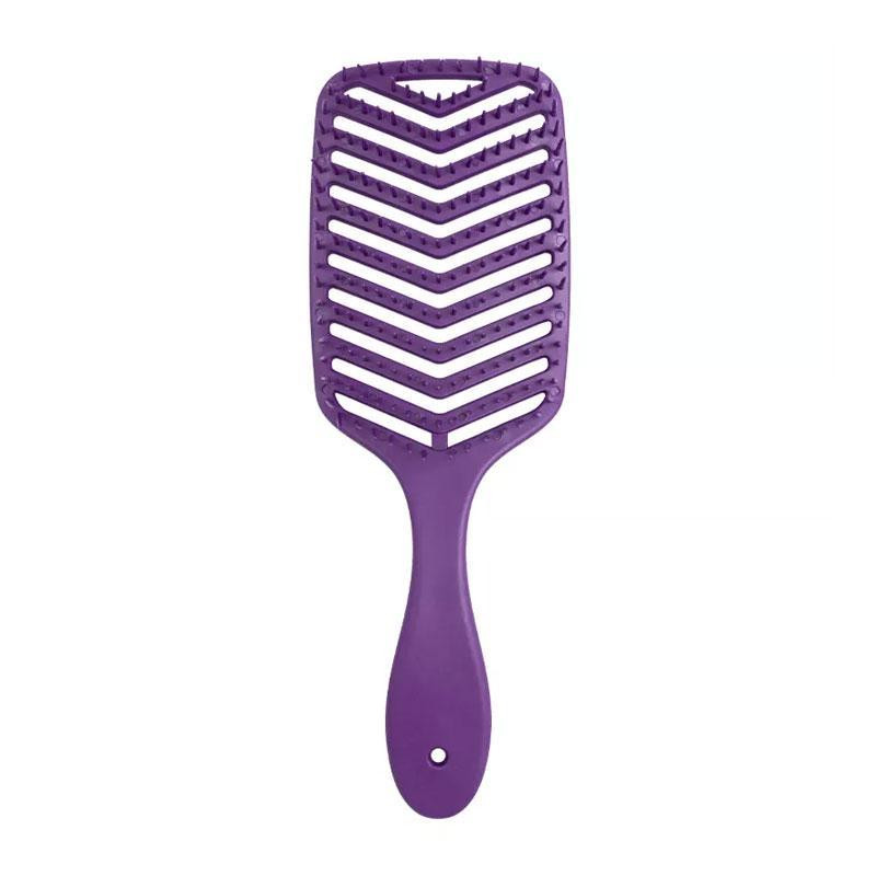 Janeke Продувний широкий гребінець для укладання волосся і сушіння феном (фіолетова) - зображення 1