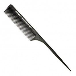 TONI&GUY Тонкий карбоновий антистатичний гребінець  з тонкою ручкою (06600) чорний