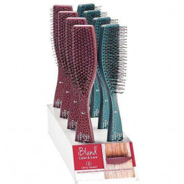Olivia Garden Дисплей з щітками Essential Style Blend Medium Hair Memory Flex Bristles, включаючи 4хID2082, 4хID20