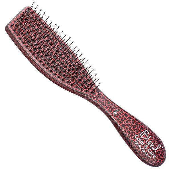 Olivia Garden Щітка для укладки Essential Style Blend Medium Hair Memory Flex Bristles Red штучна щетина - зображення 1