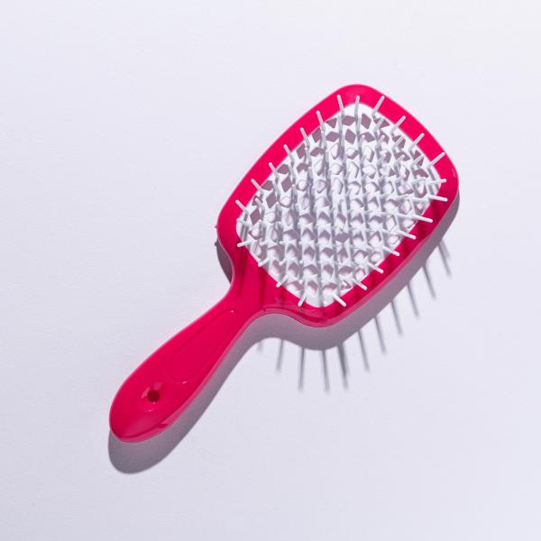 Hollow Comb Гребінець для волосся  Superbrush Plus Deep Pink+White - зображення 1