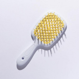 Hollow Comb Гребінець для волосся  Superbrush Plus White+Yellow