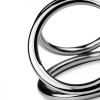 Sinner Gear Unbendable Triad Chamber Metal Cock and Ball Ring - Medium (SO4618) - зображення 4