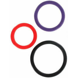 Toy Joy Triple Rings Multicolor 3Pcs разноцветный (TOY9814)