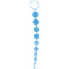Toy Joy Анальний ланцюжок на жорсткій зв'язці Thai, 25x2 см, блакитний (Toy9257) - зображення 1