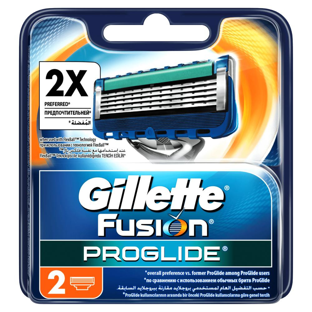 Gillette Змінні касети  Fusion ProGlide 2 шт (7702018085897) - зображення 1