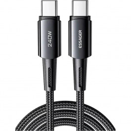 Essager Sunset Fast Charging Cable Type-C to Type-C 240W 2m Dark Gray (EXCTT3-CGA0G-P)