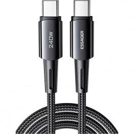   Essager Sunset Fast Charging Cable Type-C to Type-C 240W 2m Dark Gray (EXCTT3-CGA0G-P)