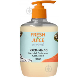 Fresh Juice Крем-мыло жидкое  Superfood Baobab & Caribbean Gold Melon 460 мл (4823015942259)