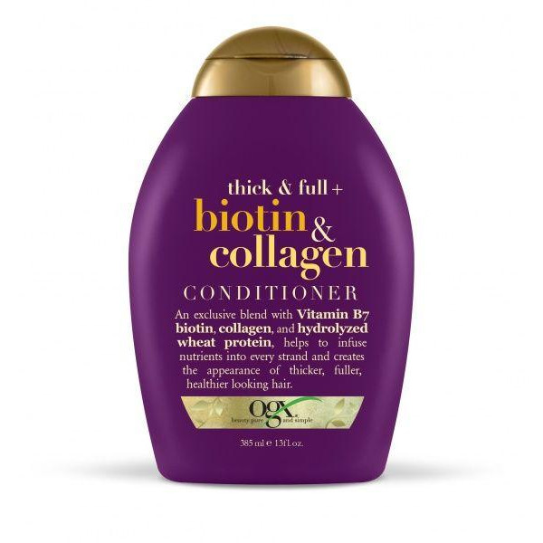 Ogx Кондиционер  Biotin & Collagen для лишенных объема и тонких волос с биотином и коллагеном 385 мл (00 - зображення 1