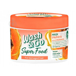 Wash&Go Маска для волосся  Super Food з папаєю і морингою 300 мл (8008970053110)