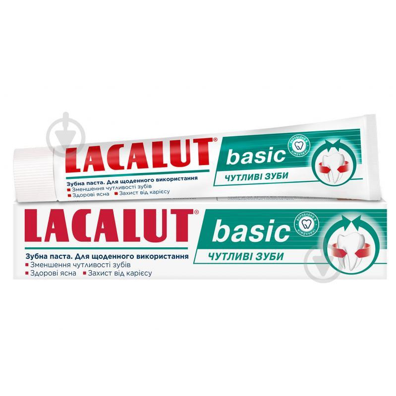 Lacalut Зубна паста  Basic Чутливі зуби 75 мл (4016369693155) - зображення 1