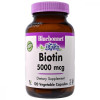 Bluebonnet Nutrition Біотин (B7) 5000 мкг, Biotin, 120 вегетаріанських капсул (BLB0448) - зображення 1