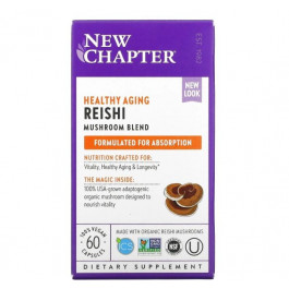 New Chapter , Грибы Рейши, LifeShield, Reishi, 60 вегетарианских капсул (NCR-00235)