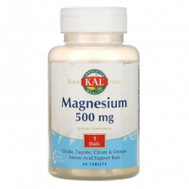 KAL Magnesium 500 mg Магній 60 таблеток
