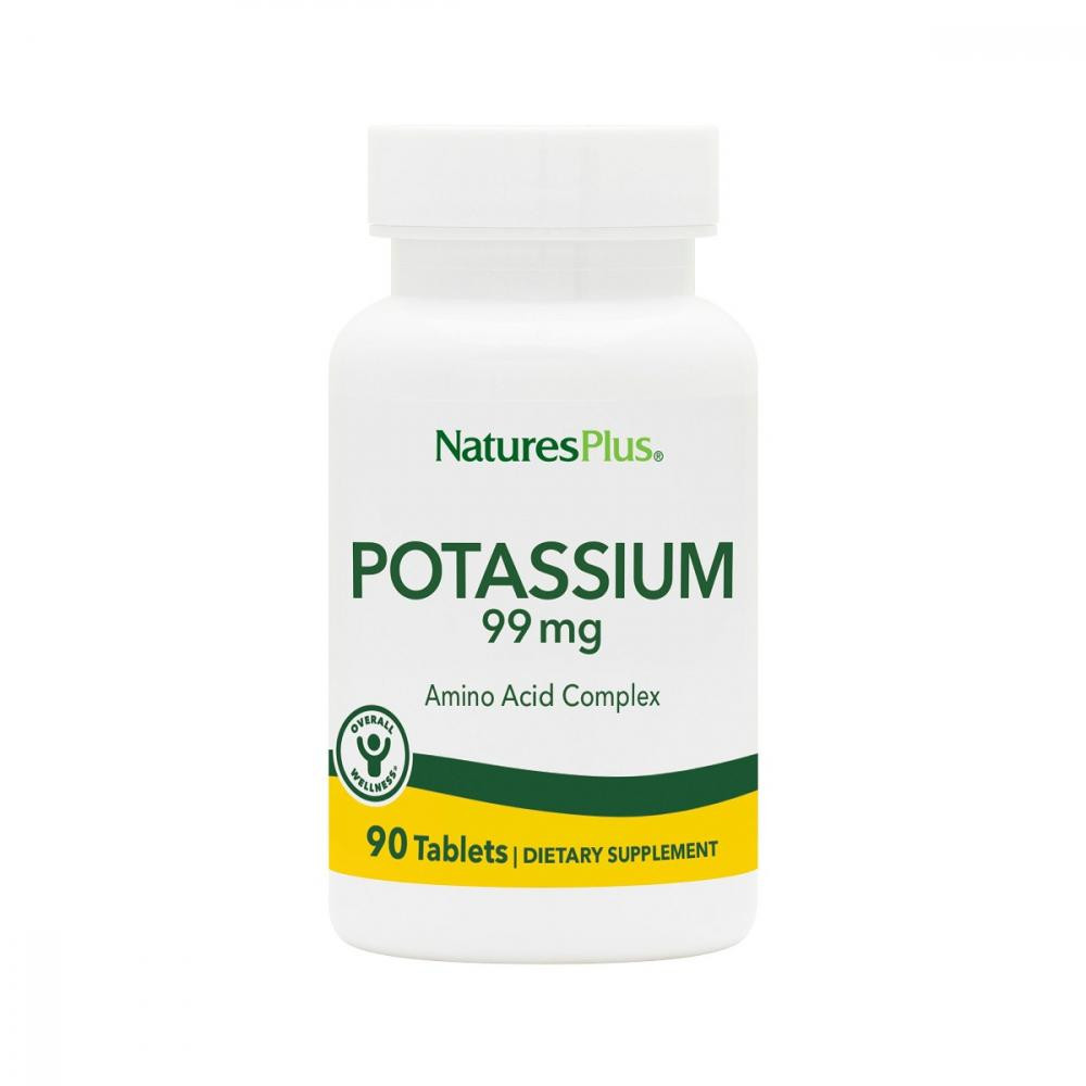 Nature's Plus Калий, Potassium, Nature's Plus, 99 мг, 90 таблеток - зображення 1