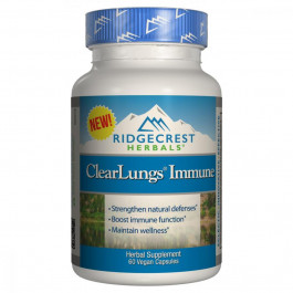 RidgeCrest Herbals Иммуностимулирующий Комплекс для Поддержки Легких, Clear Lungs, RidgeCrest Herbals, 60 гелевых капсу