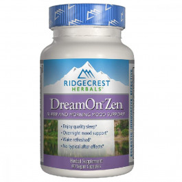 RidgeCrest Herbals Природный Комплекс для Здорового Сна, DreamOn Zen, RidgeCrest Herbals, 60 вегетарианских капсул