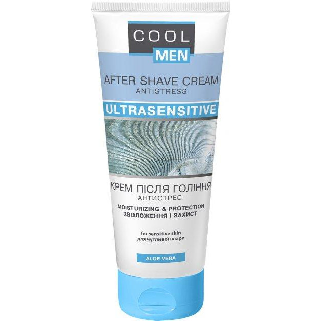Cool Men Крем  Ultrasensitive антистресс после бритья для чувствительной кожи 200мл (4823015926303) - зображення 1