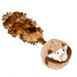 GiGwi Іграшка для собак  Борсук з двома пищалками Catch&fetch 26 см (75039)
