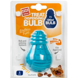 GiGwi Іграшка для собак  Лампочка гумова Bulb Rubber Блакитна S Гума (2336)