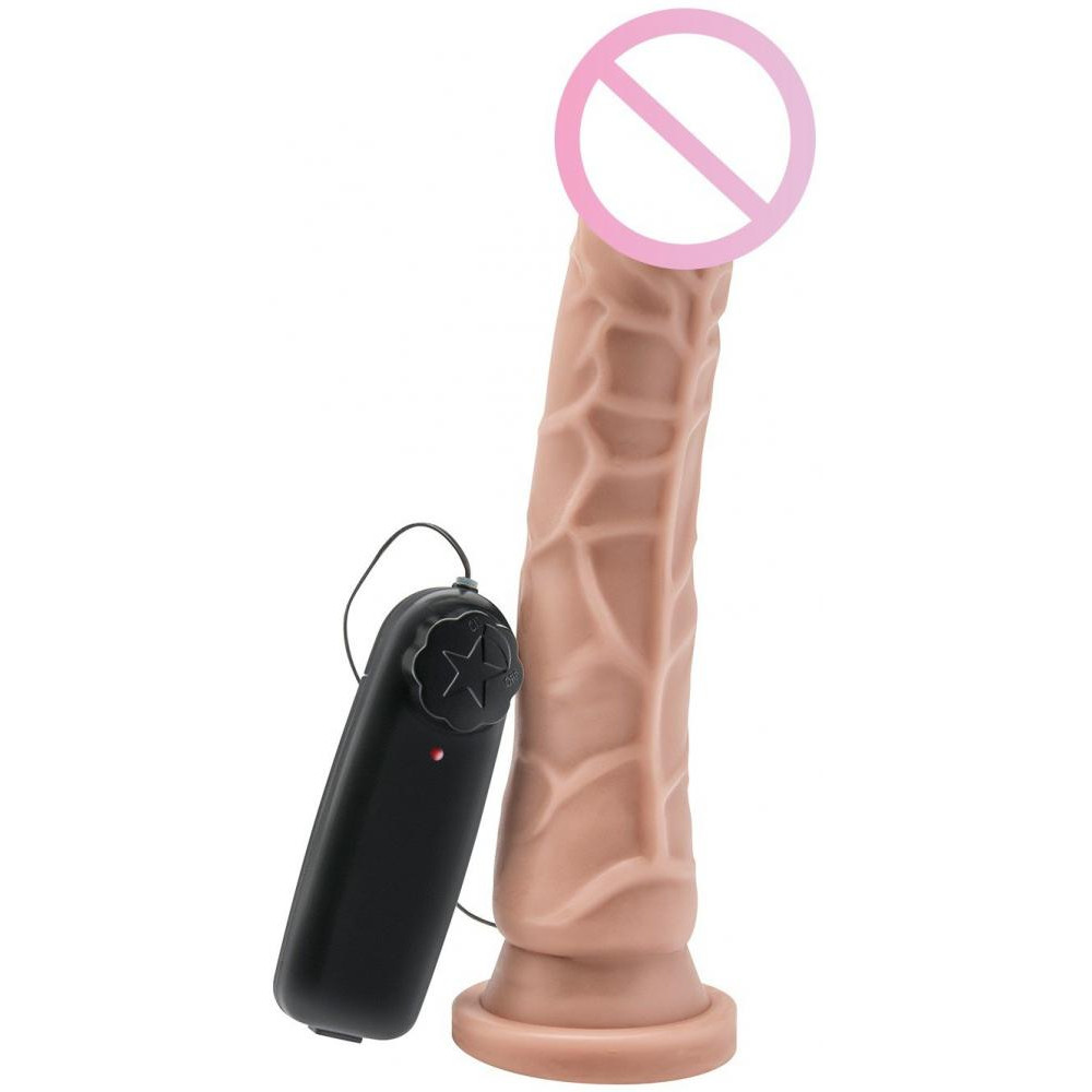 Toy Joy Реалистичный вибратор Cock 8 Inch Flesh Vibrating, 20,5х4 см (TOY13537) - зображення 1