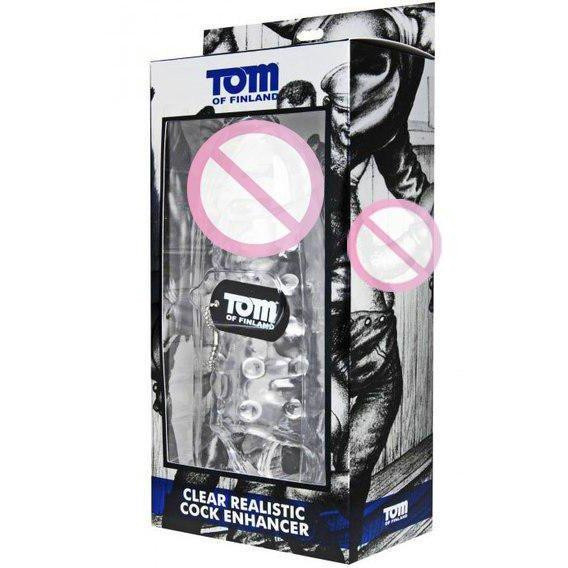 Tom of Finland Увеличивающая насадка Tom of Finland Clear Realistic Cock Enhance (XRTF3049) - зображення 1