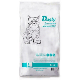 Dasty для дорослих котів м'ясний мікс 10 кг (4820259650063)