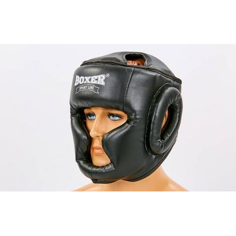 Boxer Sport Line Шлем боксерский с полной защитой 2036 / размер L, черный - зображення 1