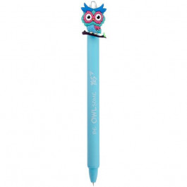 YES Ручка кулькова  Cute owl автоматична 0,7 мм синя (412007)