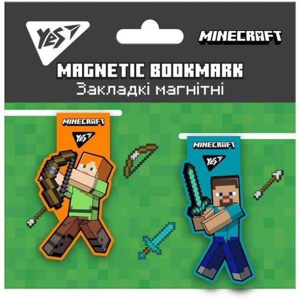 YES Закладки для книг  магнітні Minecraft, 2 шт (707827) - зображення 1