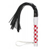 Slash S&M Leather Flogger, бело-красная (7770000111343) - зображення 1