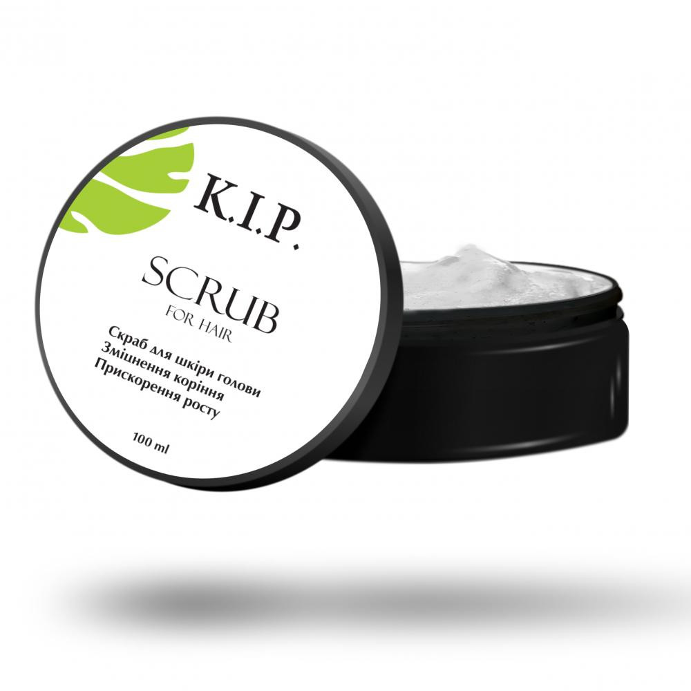 K.I.P. Natural Cosmetic Скраб для шкіри голови Зміцнення коріння та прискорення росту волосся K.I.P. 100 мл - зображення 1