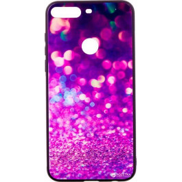 DENGOS Back Cover Glam для Huawei Y7 Prime 2018 Purple kaleidoscope (DG-BC-GL-12)