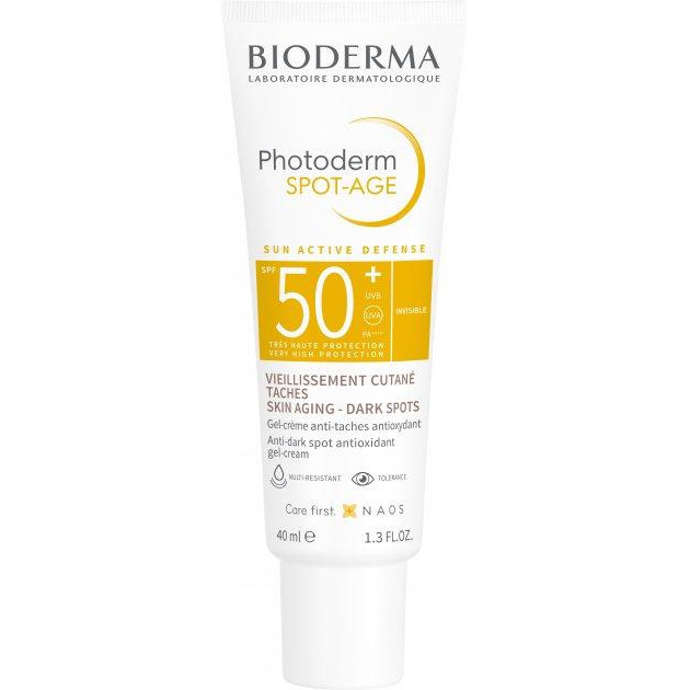 Bioderma Сонцезахисний гель-крем для обличчя  Photoderm SPOT-AGE SPF 50+, 40 мл (28535B) - зображення 1