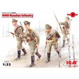 ICM Пехота РИА времен Первой Мировой войны (4 фигуры) (ICM35677)