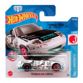 Hot Wheels Mad Mike 91 Mazda MX-5 Miata J-Imports 1:64 HCV77 Black