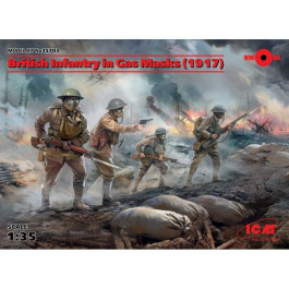 ICM Британская пехота в противогазах (1917 г.), І МВ (35703)
