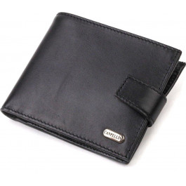 CANPELLINI Класичний чоловічий гаманець із натуральної гладкої шкіри чорного кольору  (2421792)