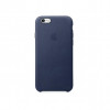 Apple iPhone 6s Leather Case - Midnight Blue MKXU2 - зображення 1