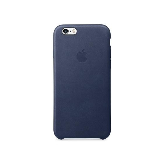 Apple iPhone 6s Leather Case - Midnight Blue MKXU2 - зображення 1