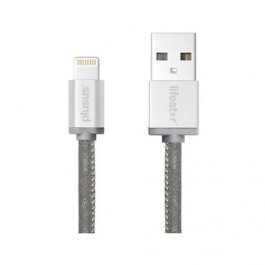 PlusUs Lightning to USB Cable LifeStar Moonlight Silver 1.0 m (LST2006100)
