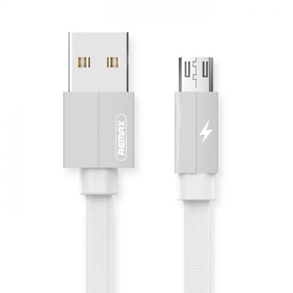 REMAX USB Cable to microUSB Kerolla 2m White (RC-094M2M-WHITE) - зображення 1
