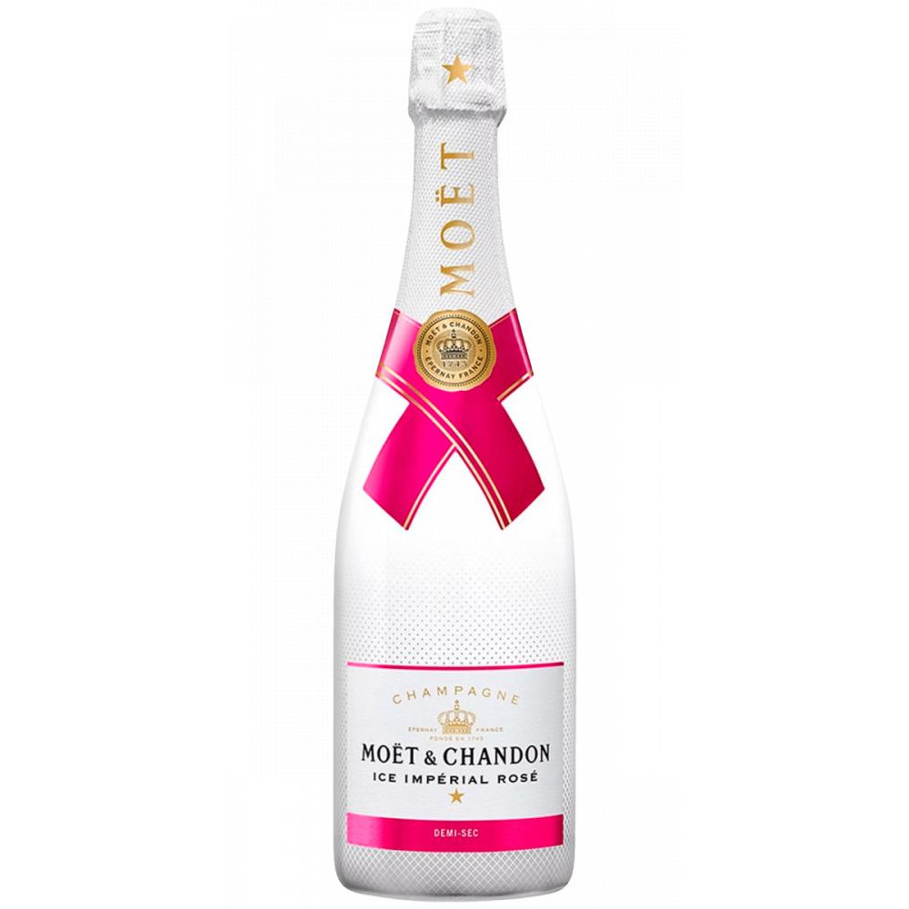 Moet & Chandon Шампанське  Ice Rose рожеве напівсухе 0.75л (3185370615492) - зображення 1