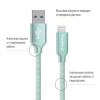 ColorWay USB/Apple Lightning Mint 2m (CW-CBUL007-MT) - зображення 2