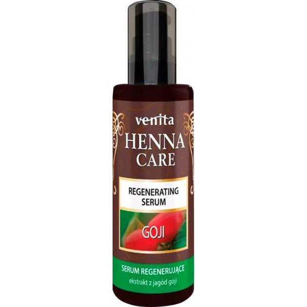 Venita Відновлювальна сироватка для волосся  Henna Care Goji Термозахист з екстрактом Годжі 50 мл (59021015 - зображення 1