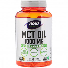 Now Олія  Foods МСТ Oil 1000 мг 150 желатинових капсул (NF2196)