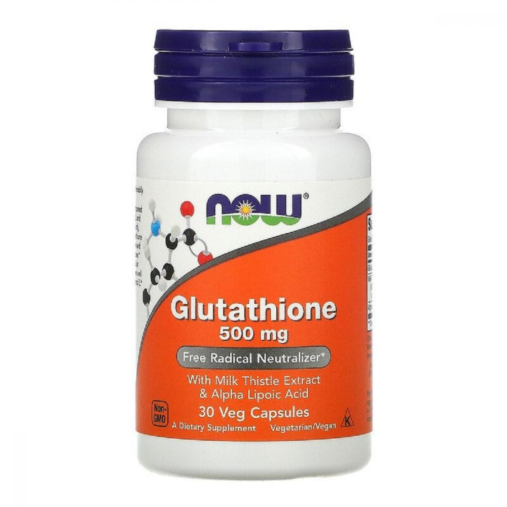 Now Глутатіон  Foods 500 мг 30 вегетаріанських капсул (NF0175) - зображення 1