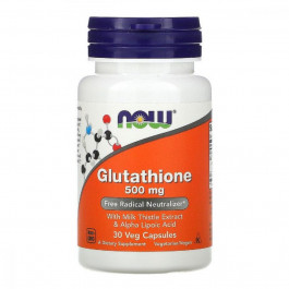 Now Глутатіон  Foods 500 мг 30 вегетаріанських капсул (NF0175)