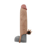 LoveToy Pleasure X Tender Vibrating Penis Sleeve Flesh Add 3" (6452LVTOY059) - зображення 5